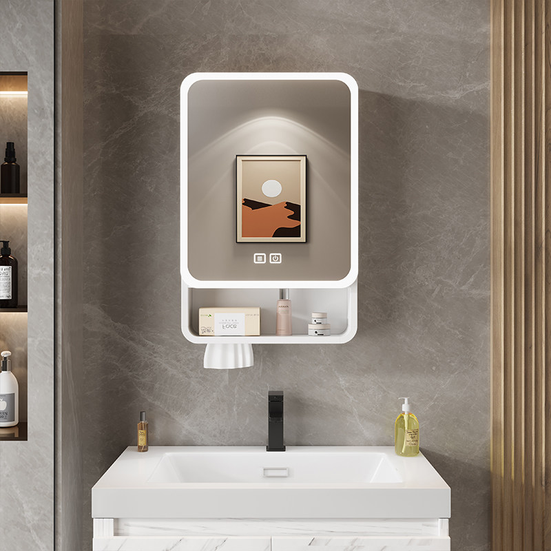 Home Bathroom Organizer - Organizer Mirror Bathroom Cabinet Storage Shelves