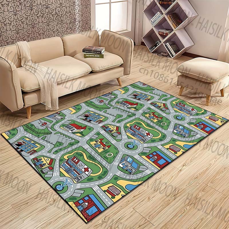 Home Bathroom Layout - City roads and building layout Pattern
