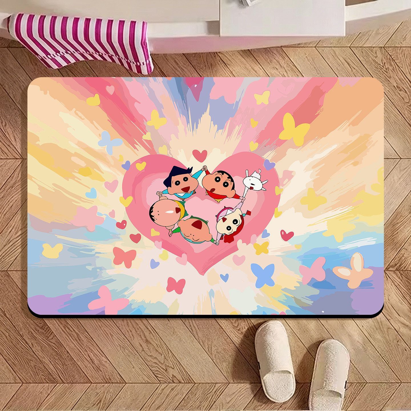 Crayon Shin‑chan Irregular Bat - Home Goods Bathroom Mats ulasan dan harga