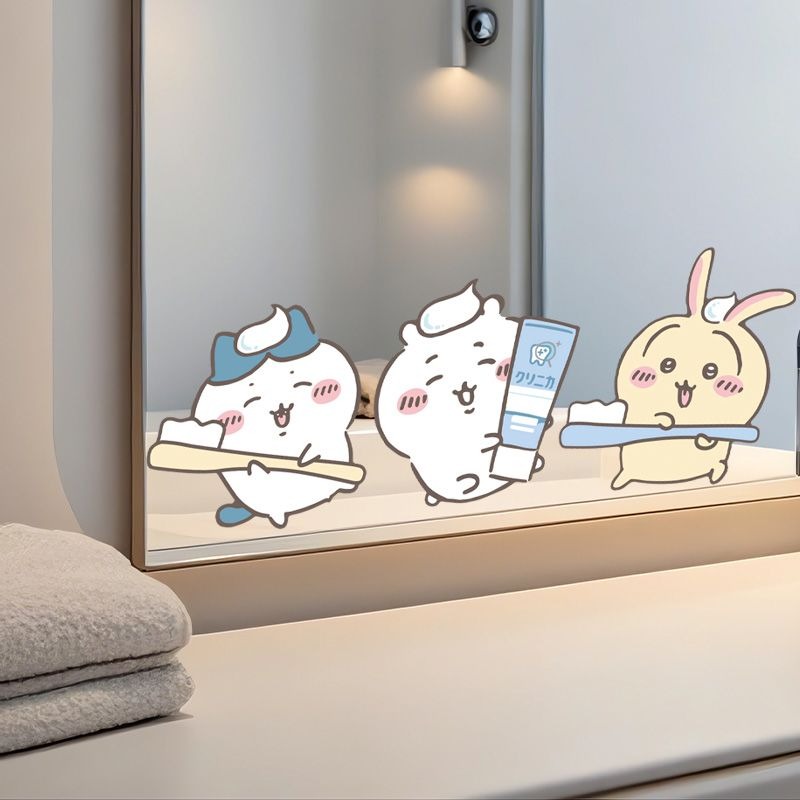 Hot Chiikawa Mirror Stickers S - Tiny Home Bathroom Kit ulasan dan harga