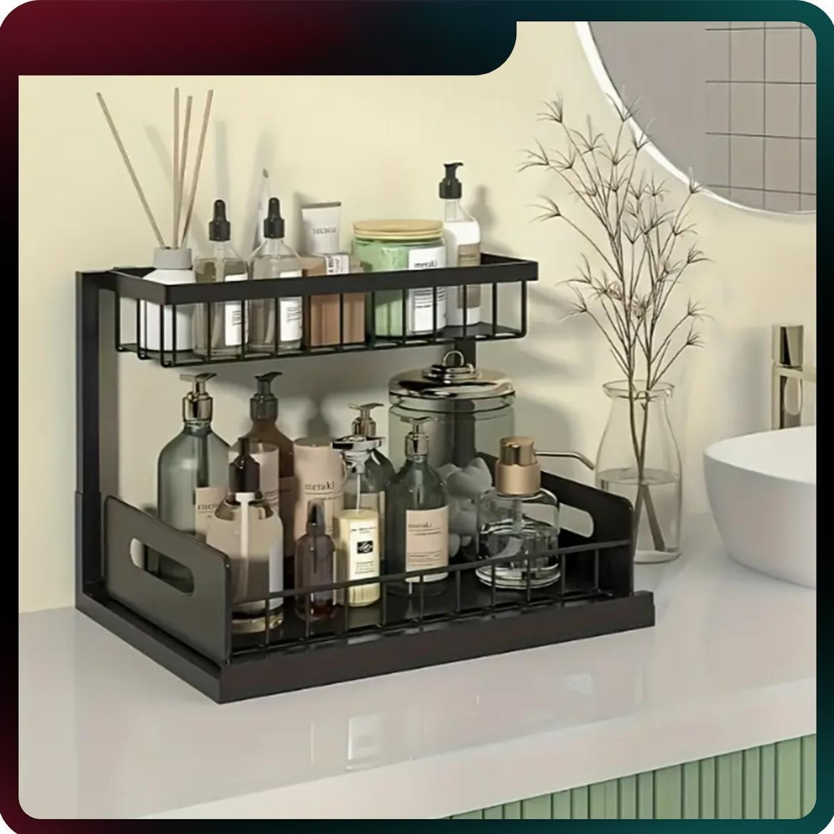 Heavy Duty Pull Out Cabinet Or - Home Bathroom Organizer ulasan dan harga