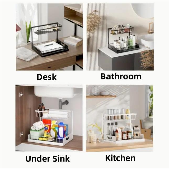 Heavy Duty Pull Out Cabinet Or - Home Bathroom Organizer ulasan dan harga