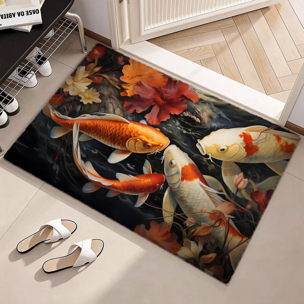 Koi fish that bring you good l - Home Goods Bathroom Mats ulasan dan harga