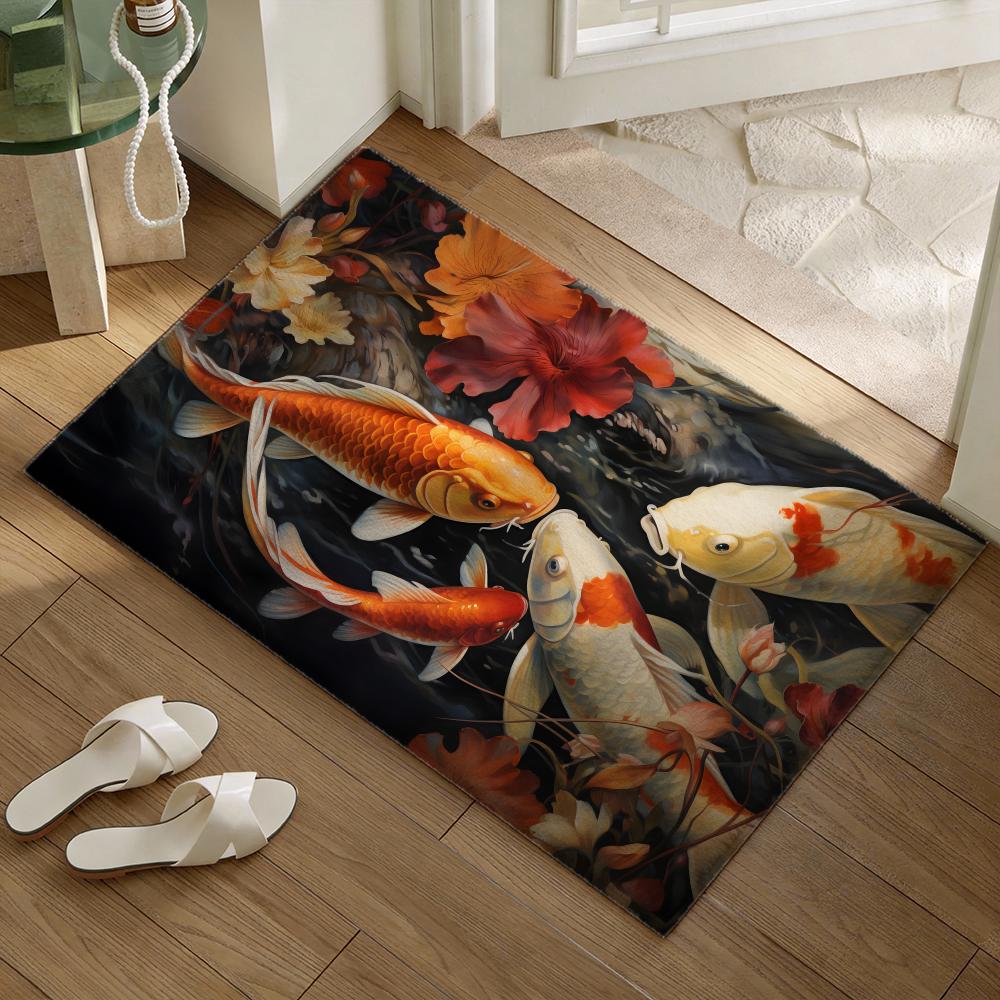 Koi fish that bring you good l - Home Goods Bathroom Mats ulasan dan harga