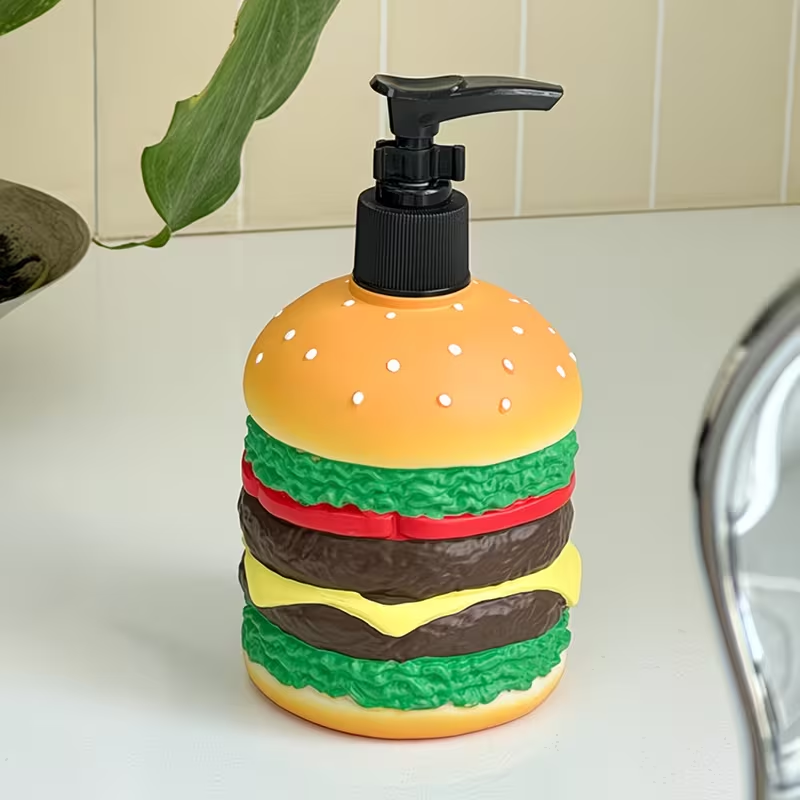 Cute hamburger shaped press-ty - Tiny Home Bathroom Kit ulasan dan harga