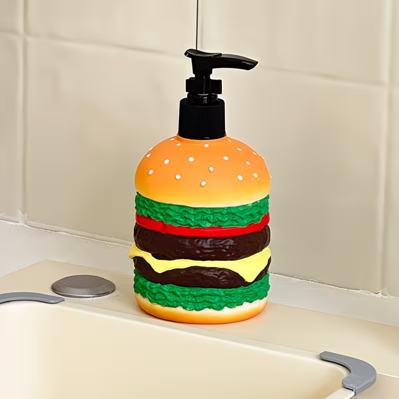 Cute hamburger shaped press-ty - Tiny Home Bathroom Kit ulasan dan harga