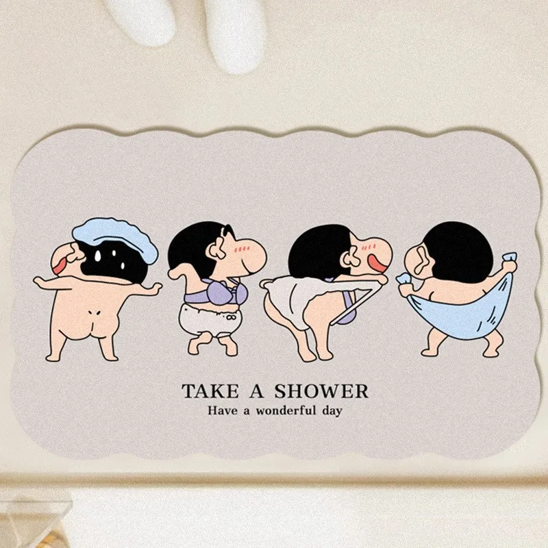 Cartoon Cute Crayon Shin-chan  - Home Goods Bathroom Mats ulasan dan harga