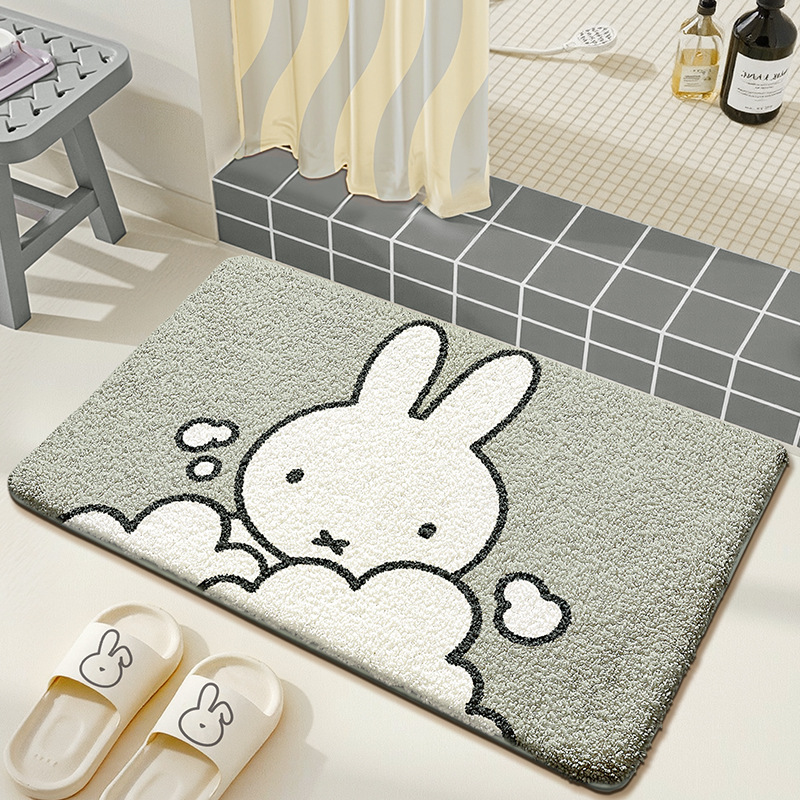 Kawaii Miffy Floor Mat Cute Ca - Home Goods Bathroom Mats ulasan dan harga