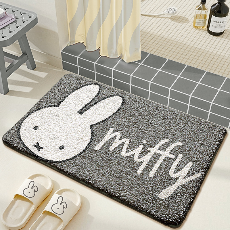 Kawaii Miffy Floor Mat Cute Ca - Home Goods Bathroom Mats ulasan dan harga