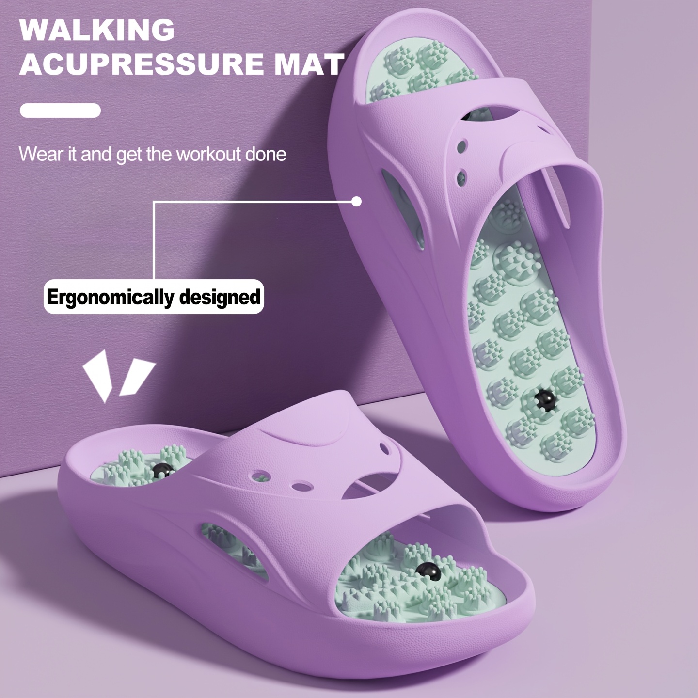 Women Men EVA Massage Slippers - Home Bath ulasan dan harga