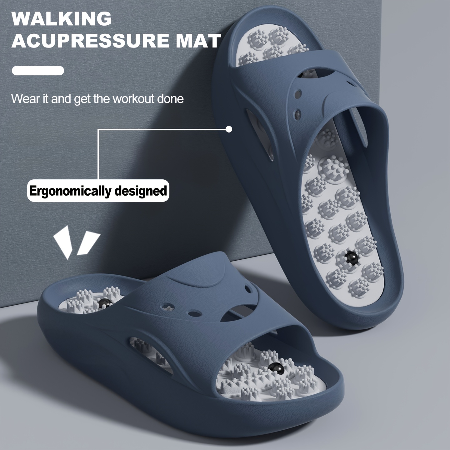 Women Men EVA Massage Slippers - Home Bath ulasan dan harga