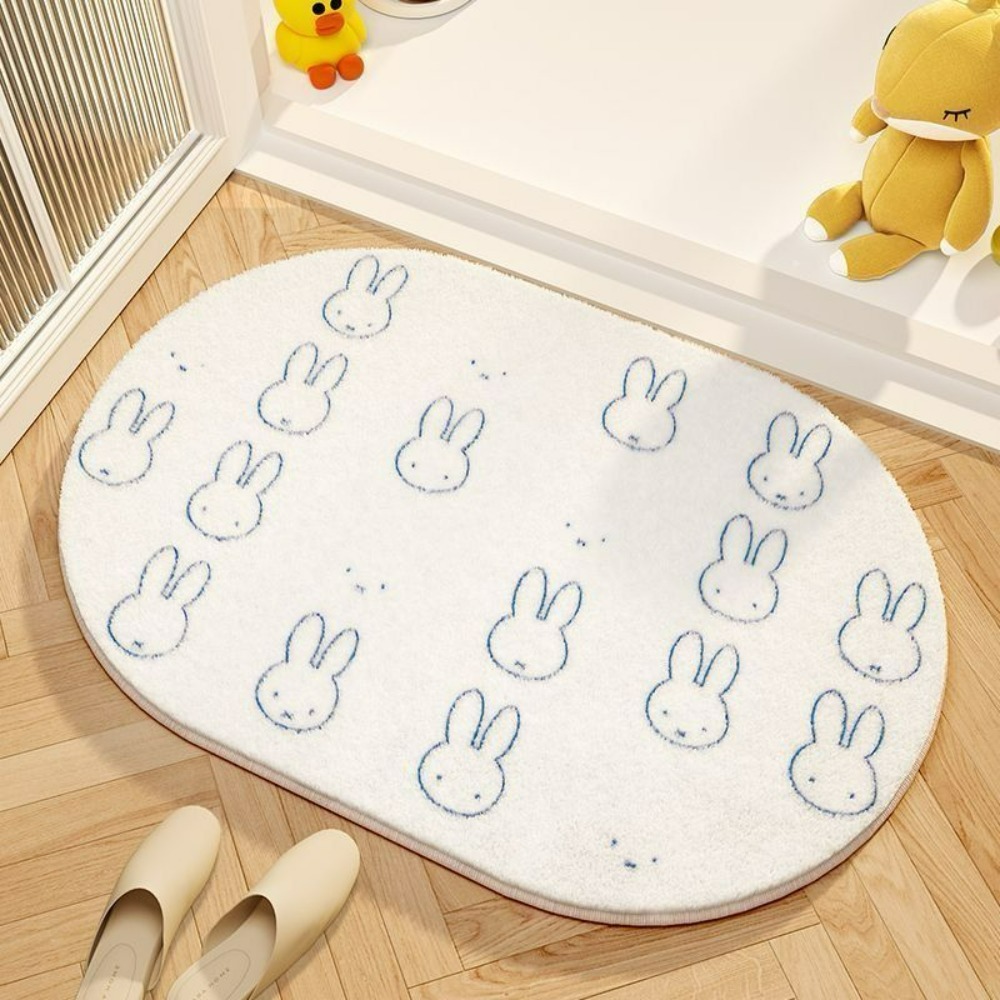 Miffy Cartoon Floor Mat Soft I - Home Goods Bathroom Mats ulasan dan harga