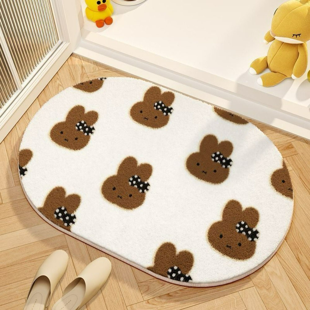 Miffy Cartoon Floor Mat Soft I - Home Goods Bathroom Mats ulasan dan harga