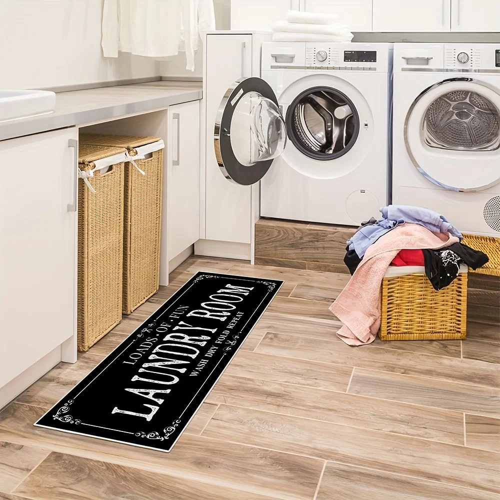 Laundry Room Rug Runner Non Sl - Tiny Home Bathroom Kit ulasan dan harga