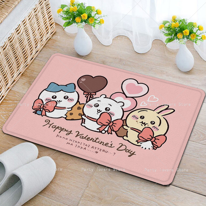 Anime Chiikawas Flannel Carpet - Home Goods Bathroom Mats ulasan dan harga