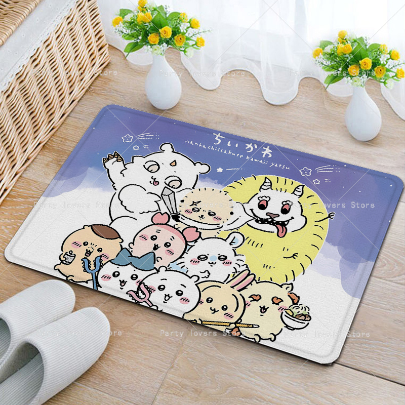Anime Chiikawas Flannel Carpet - Home Goods Bathroom Mats ulasan dan harga