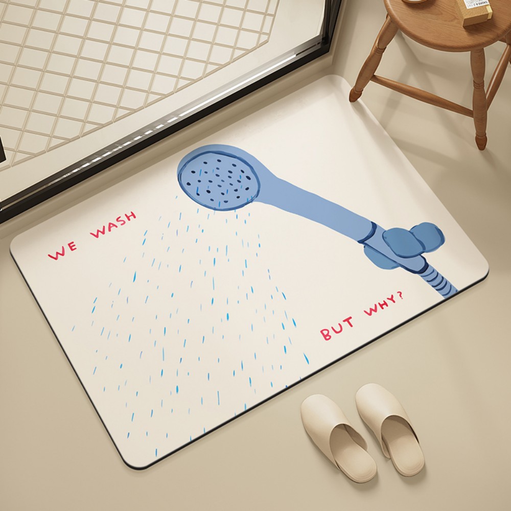 VIKAMA Bathroom Tile Shower Ma - Home Goods Bathroom Mats ulasan dan harga