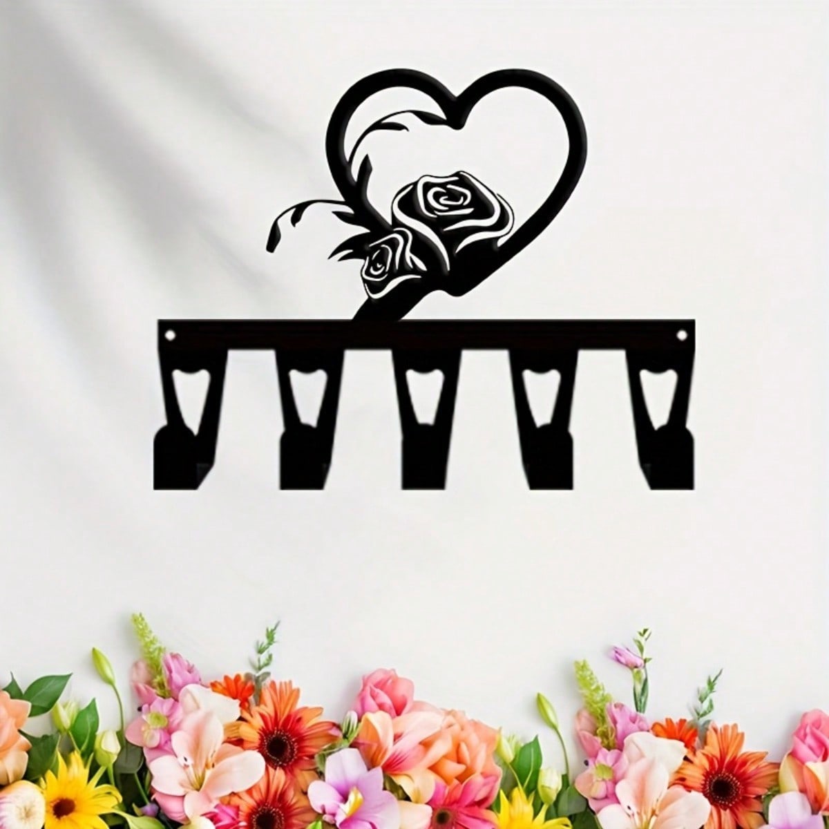 Brand Modern 5‑Hook Abstract H - Home Bathroom Organizer ulasan dan harga