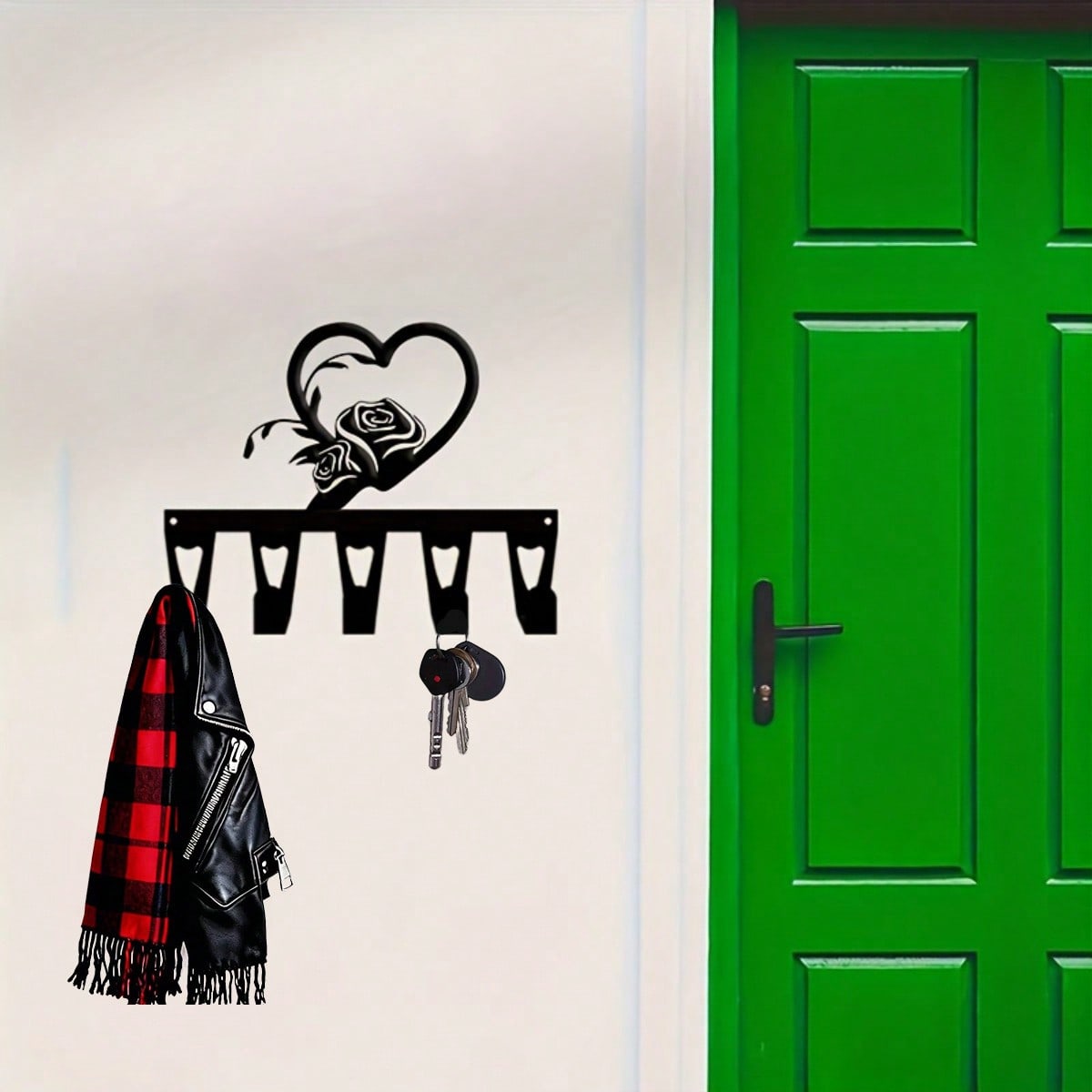 Brand Modern 5‑Hook Abstract H - Home Bathroom Organizer ulasan dan harga