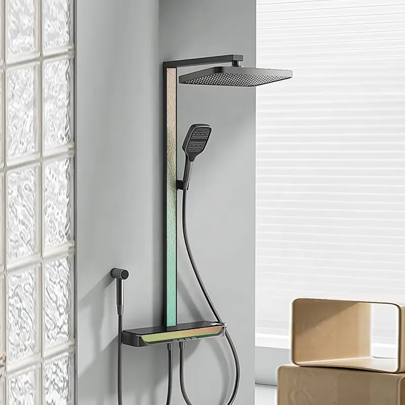 Brass Digital Waterfall Shower - Home Bath ulasan dan harga