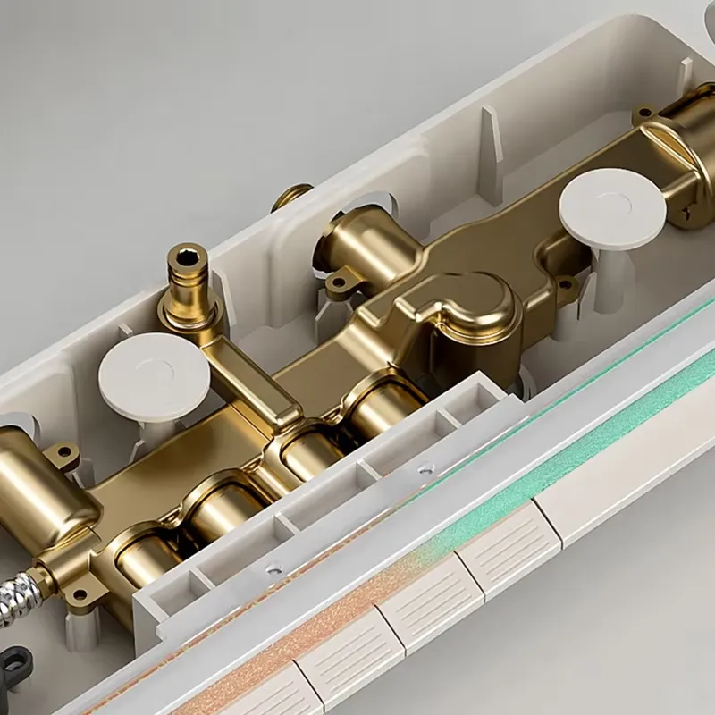 Brass Digital Waterfall Shower - Home Bath ulasan dan harga