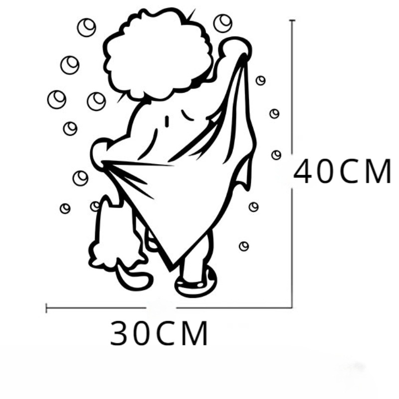 1pc Clean Shower Time Cute Lit - Tiny Home Bathroom Kit ulasan dan harga