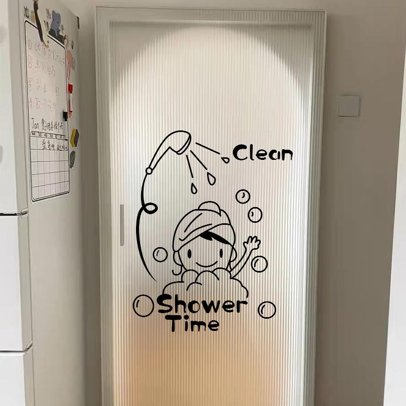 1pc Clean Shower Time Cute Lit - Tiny Home Bathroom Kit ulasan dan harga