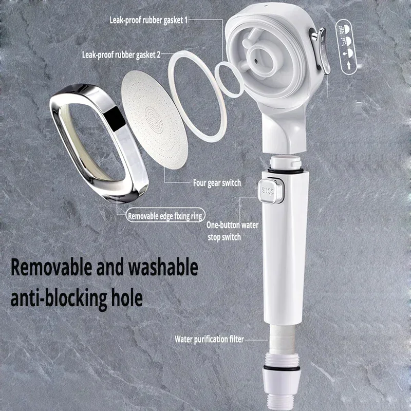 High Pressure Shower Head 3 Mo - Tiny Home Bathroom Kit ulasan dan harga