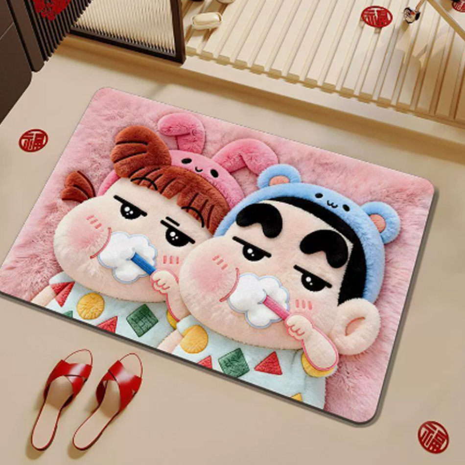 2027 Cartoon Diatomaceous Eart - Home Goods Bathroom Mats ulasan dan harga