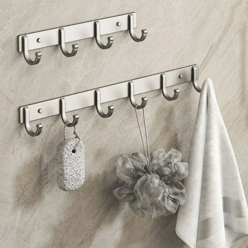 Aluminum Wall Hook Rack – No-D - Home Bathroom Organizer ulasan dan harga