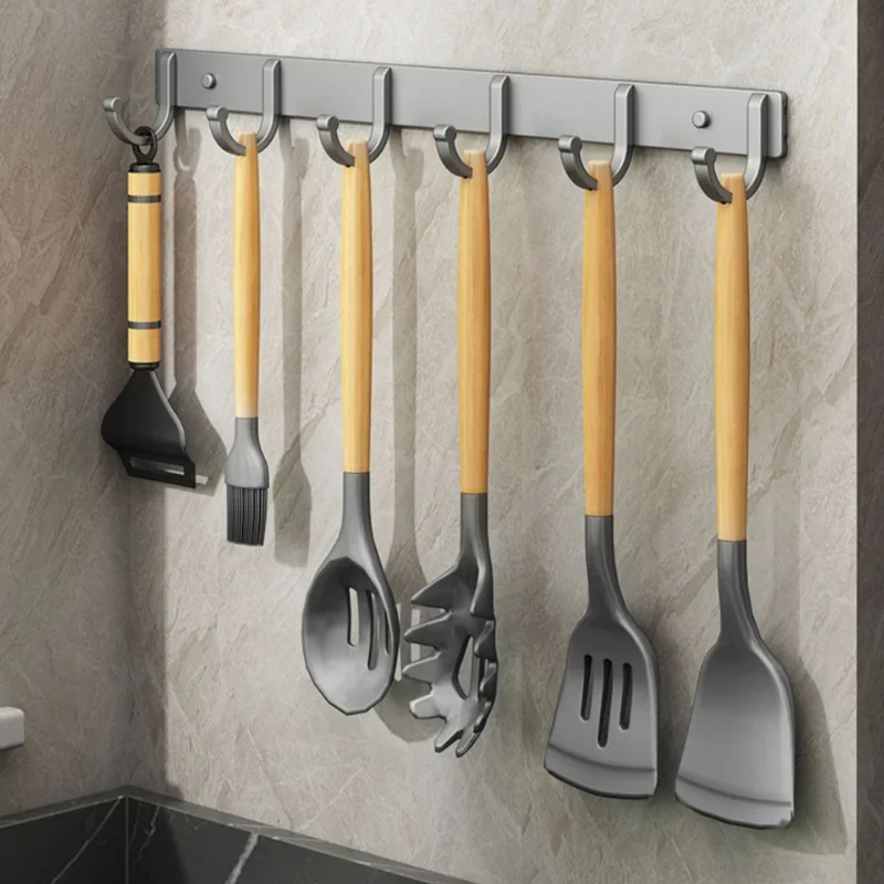 Aluminum Wall Hook Rack – No-D - Home Bathroom Organizer ulasan dan harga