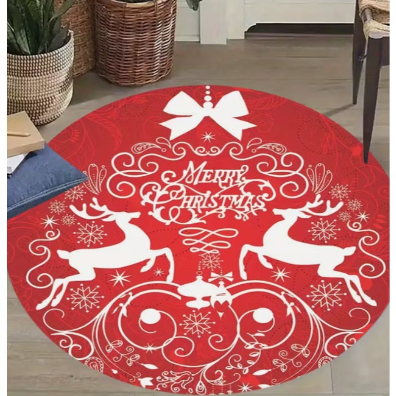 Christmas Themed carpet Santa  - Home Goods Bathroom Mats ulasan dan harga