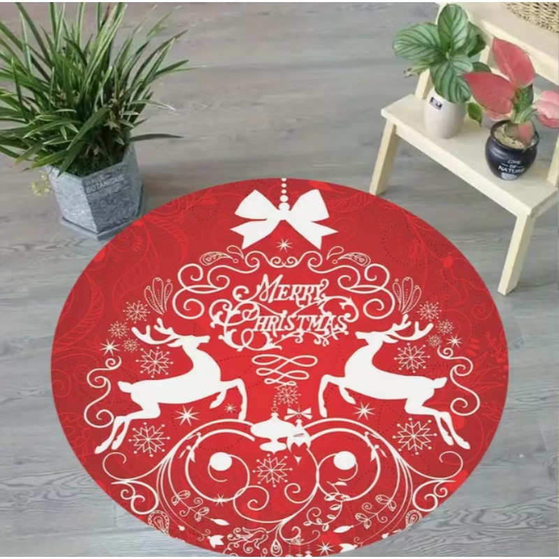 Christmas Themed carpet Santa  - Home Goods Bathroom Mats ulasan dan harga