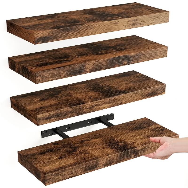 4Pcs Floating Shelves Wall Mou - Home Bathroom Organizer ulasan dan harga