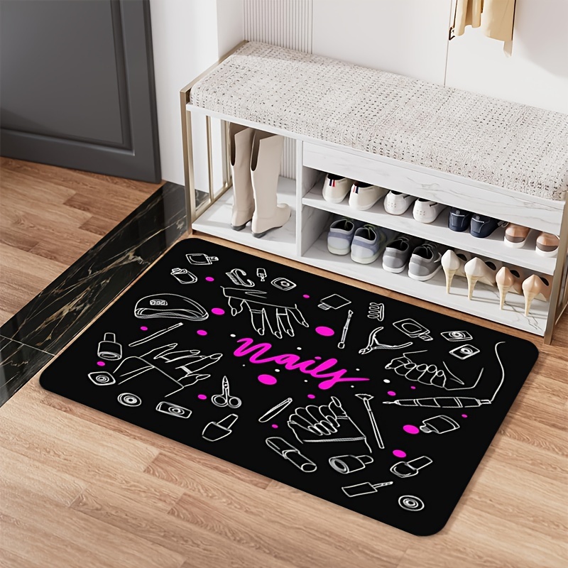 Manicure Nail Art Doormat Mat  - Home Goods Bathroom Vanity ulasan dan harga