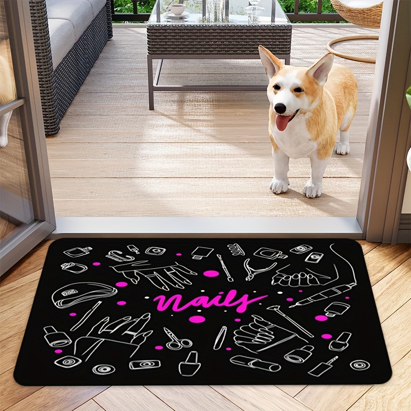 Manicure Nail Art Doormat Mat  - Home Goods Bathroom Vanity ulasan dan harga
