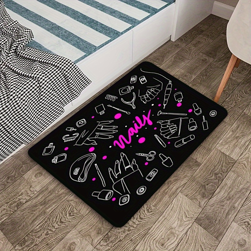 Manicure Nail Art Doormat Mat  - Home Goods Bathroom Vanity ulasan dan harga