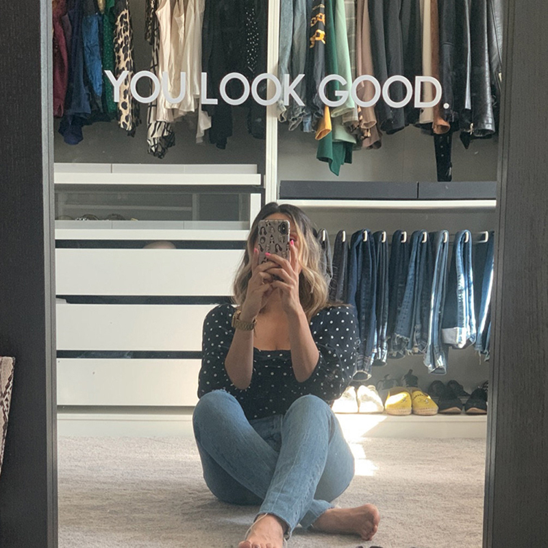 You Look Good Mirror Wall Stic - Home Goods Bathroom Decor ulasan dan harga