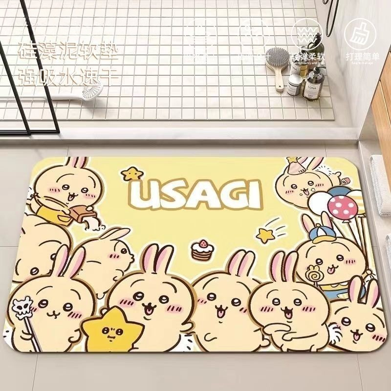 Anime Chiikawa Hachiware Usagi - Home Goods Bathroom Mats ulasan dan harga